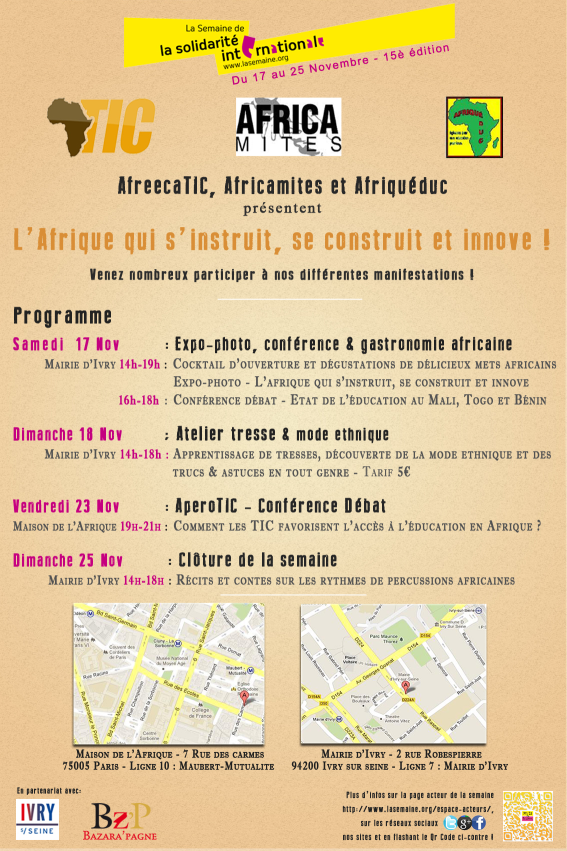 Semaine de la Solidarité - Programme